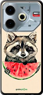 Чохол на Tecno POVA 6 Neo Єнотик з кавуном "4605b-3753-2448"