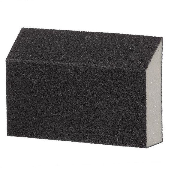 Губка для шліфування трапеція 110*75*54*25 мм, оксид алюмінію К240 INTERTOOL HT-08241 | Зображення 2