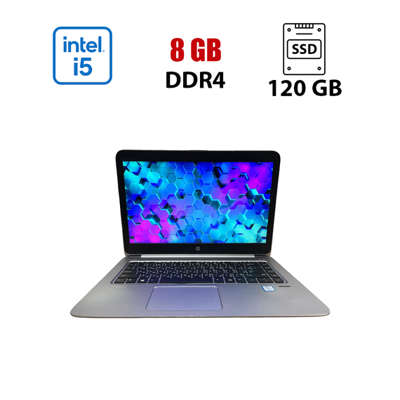 Ноутбук HP EliteBook Folio 1040 G3 / 14" (1920x1080) TN / Intel Core i5-6300U (2 (4) ядра по 2.4 - 3.0 GHz) / 8 GB DDR4 / 120 GB SSD / Intel HD Graphics 520 / WebCam / HDMI б/в