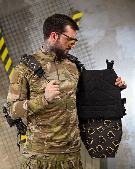 Плитоноска 4 быстрых сброса с напашником NETFLIX FIX ПП4638 | Зображення 6