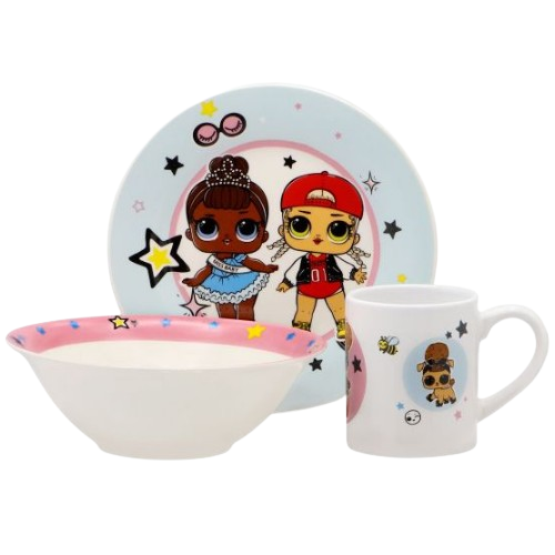 Набір дитячий 3пр. порцеляновий. Лялька Лол