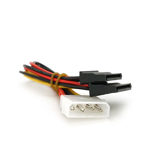 Переходник-дыльник питания SATA (4P-2xSATA), 0.2m