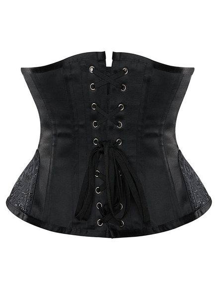 Корсет Star Night Corset з гачками та шнурівкою, чорний, S | Зображення 6