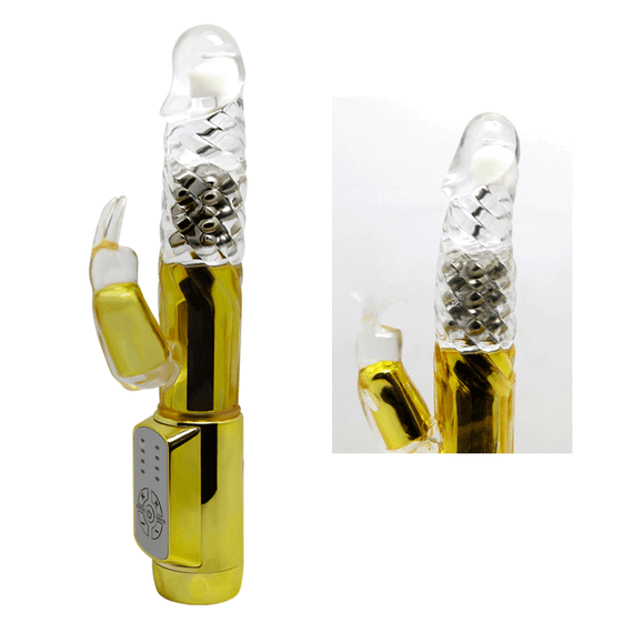 Вібратор зі стимулятором клітора і головкою, що обертається BAILE - COLD RABBIT PRINCE, BW-037302J sexstyle | Зображення 4