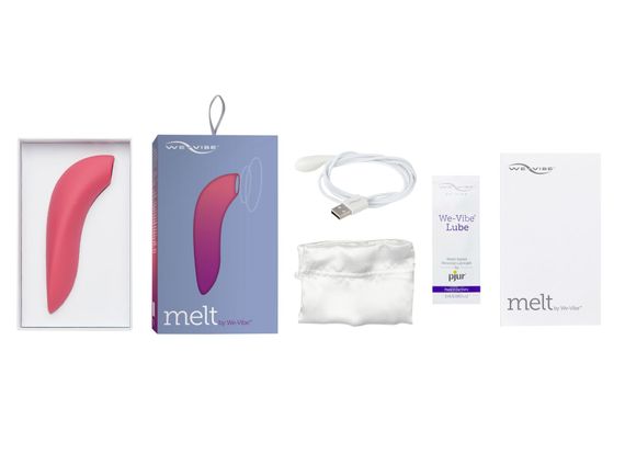 Вакуумний смарт-стимулятор для пар We-Vibe Melt Coral, зручно поєднувати з проникним сексом | Зображення 6
