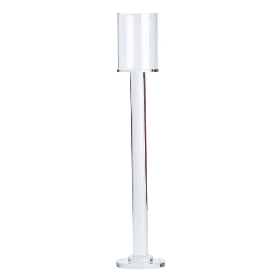 Підсвічник скляний Cylinder на високій ніжці 42 см