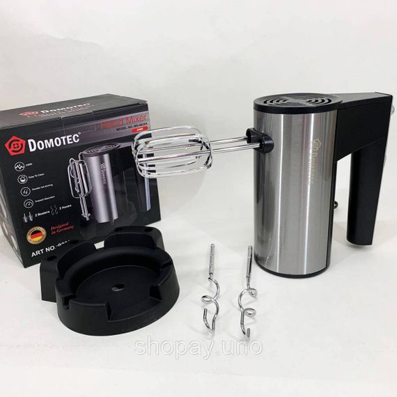 Міксер з насадкою для збивання вершків DOMOTEC R6629A 240Вт, Міксер для крему меду HK-69 | Зображення 9