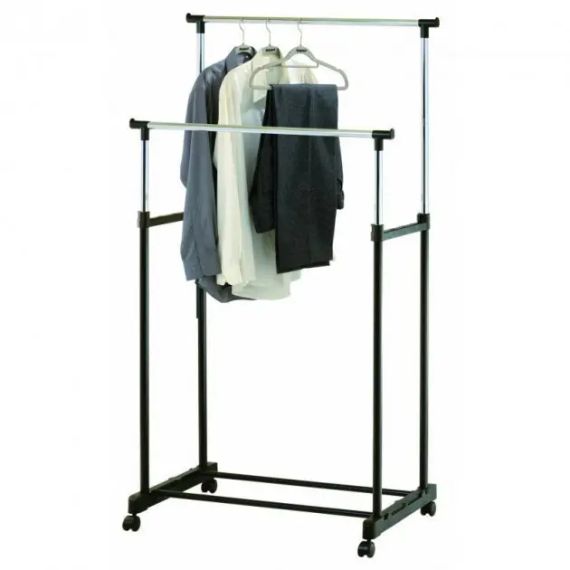 Телескопічна стійка для одягу - Double Pole Clothes Horse | Зображення 4
