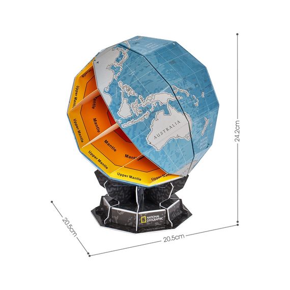 Пазл Cubic Fun Тривимірна головоломка-конструктор Stem Скретч глобус (DS1082h) | Зображення 2