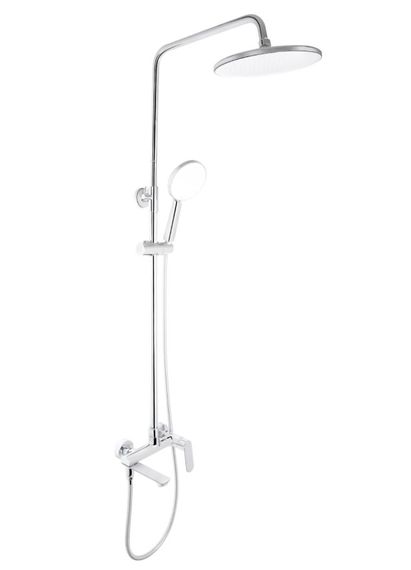 Душова система універсальна Qtap Evia Chrome з виливом QTEVI111CRM47583