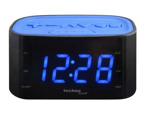 Годинник настільний з радіо Technoline WT465 Black/Blue (WT465 blaue)