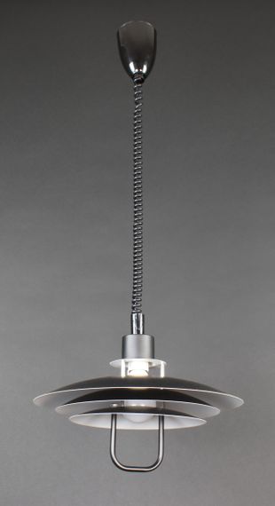 Люстра підвісна на 1 лампочку 27105 Чорний 60-170х38х38 см.