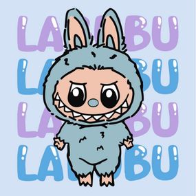 Картина по номерам "Он лабубу" ©art_selena_ua KHO1283, 25х25 см