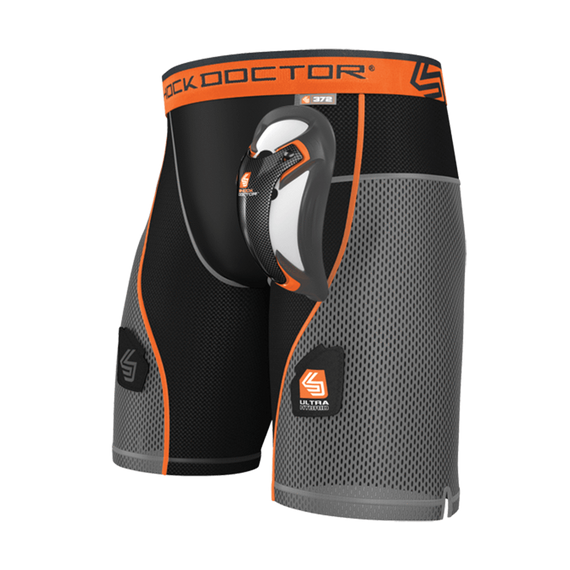 Шорти компресійні Shock Doctor Ultra Hybrid з захистом паху