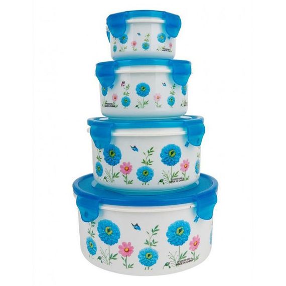 Набор пластиковых судков UNIQUE UN-1512. EJ-111 Цвет: голубой