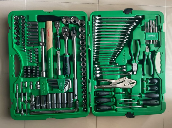 Набор инструмента 1/2",1/4" 150шт универсальный TOPTUL GCAI150R | Зображення 2