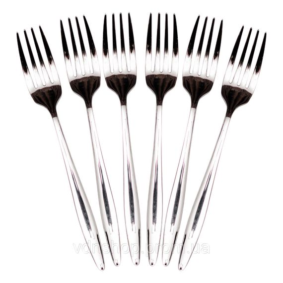 Набор десертных вилок 6 предметов 14 (см) Серебро HP-8-30
