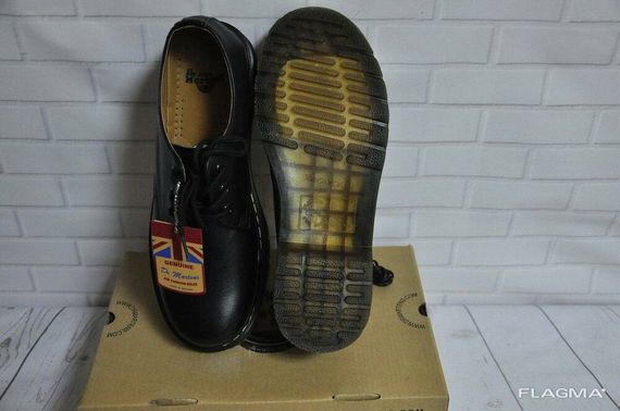 Ботинки полуботинки туфли Dr. Martens 1461 (Black) Размер 45 Доктор Мартинс Ботинки | Зображення 3