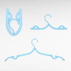 Складная вешалка для одежды Голубая