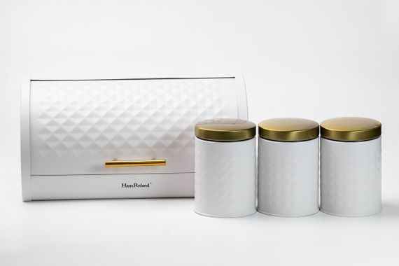 Набір для зберігання продуктів з нержавіючої сталі 4 штуки Білий | Зображення 7