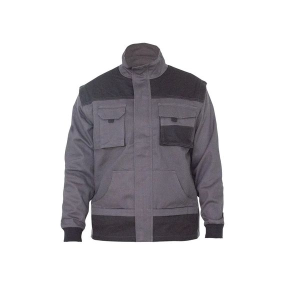 Куртка робоча THUNDER, сіро-чорна, розмір 60