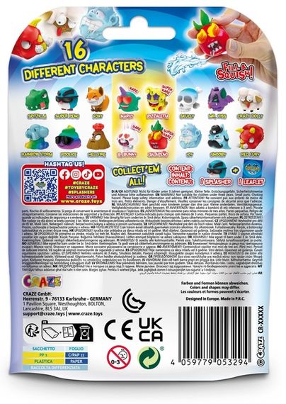 Іграшка Craze Splashers Колекційна фігурка, що прискає водою в асортименті | Зображення 2