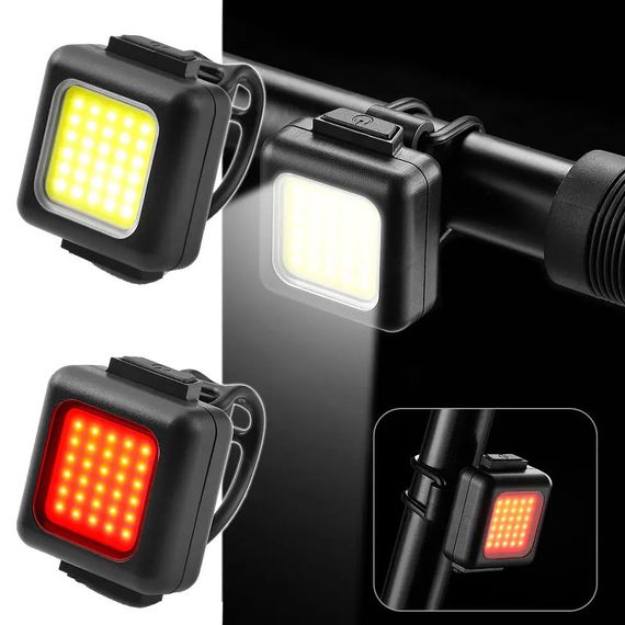 Ліхтар з акумулятором для велосипедистів, Фара з акумулятором на кермо велосипеда CM-26 | Зображення 2