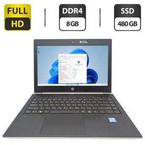 Ультрабук HP EliteBook 430 G5 / 13.3" (1920x1080) IPS / Intel Core i5-8250U (4 (8) ядра по 1.6 - 3.6 GHz) / 8 GB DDR4 / 480 GB SSD / Intel UHD Graphics 620 / WebCam б/у