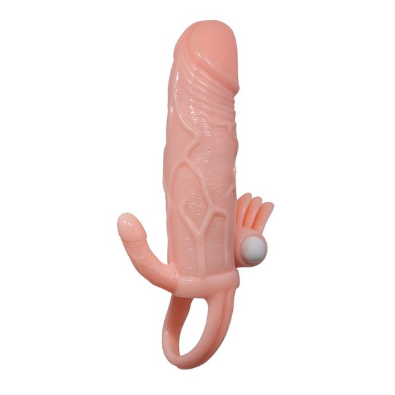 Насадка на член - Brave Man Vibrating Penis Sleeve Flesh | Зображення 1