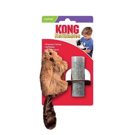 Іграшка для котів Kong Refillables Beaver, 14 см