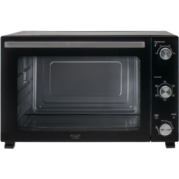 Електрична піч Adler AD 6026 1800Вт/ 48л /електроплита/ механічне керування/чорна | Зображення 1