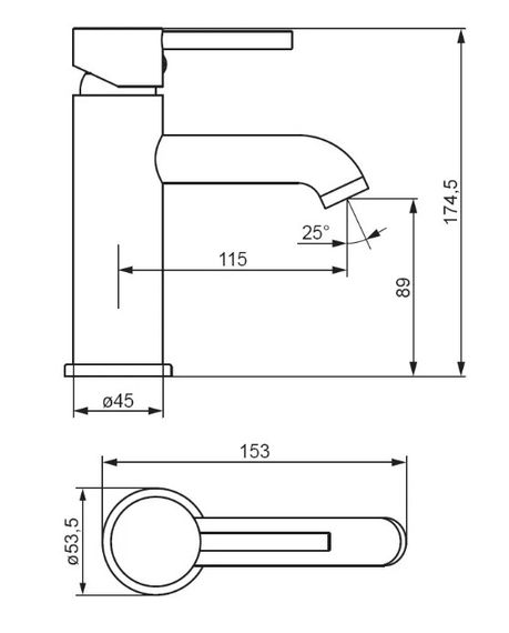 Змішувач для раковини DAMIXA Scandinavian Pure (360210000) | Зображення 1