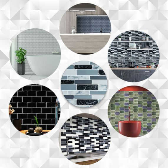 Самоклеюча поліуретанова плитка під мармур 305х305х1мм SW-00001174 | Зображення 8