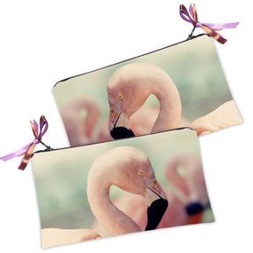 Косметичка жіноча Розовый фламинго 20х12 см (K_TRO014)