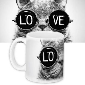 Кружка с принтом Love 330 мл (KR_L031)