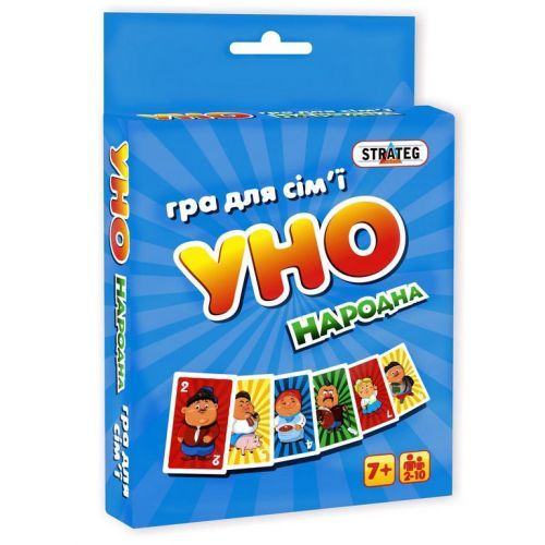 Настільна гра "UNO народняа" 7014 Strateg, в коробці (4820175998829)