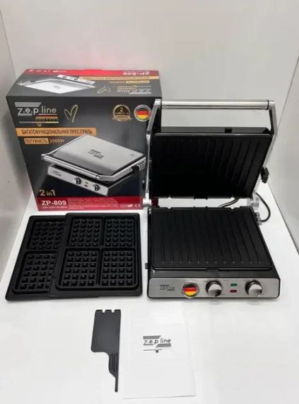 Контактный Гриль-вафельница 2в1 Zepline ZP-809 3500W