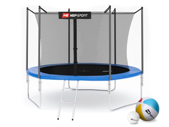 Батут Hop-Sport 10ft (305см) синій з внутрішньою сіткою | Зображення 4