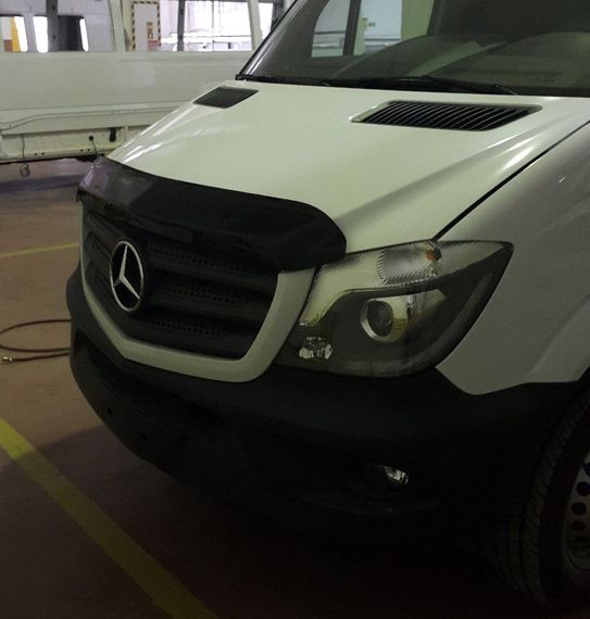 Дефлектор капота 2013-2024 (V2, EuroCap) для Mercedes Sprinter | Зображення 7