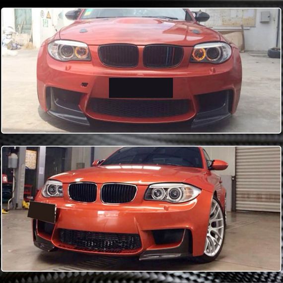 Накладки на передній бампер Flap (для 1M E82, Карбон) для BMW 1 серія E81/82/87/88 2004-2011 рр | Зображення 2