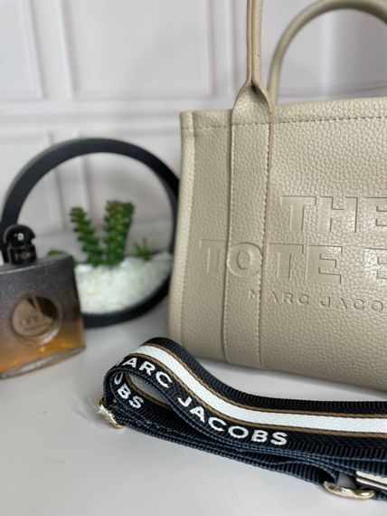 Сумка женская Marc Jacobs Tote Bag Бежевая wb011 | Зображення 1
