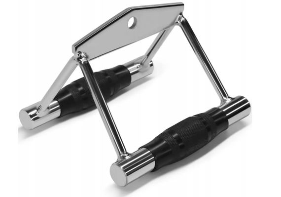 Ручка для нижньої тяги подвійна EasyFit (обгумовані ручки) (EF-8100)