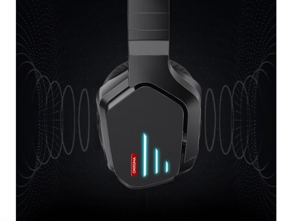 Навушники SV ONIKUMA Bluetooth бездротові для ПК, смартфона з підсвічуванням Чорний (sv3051) | Зображення 3