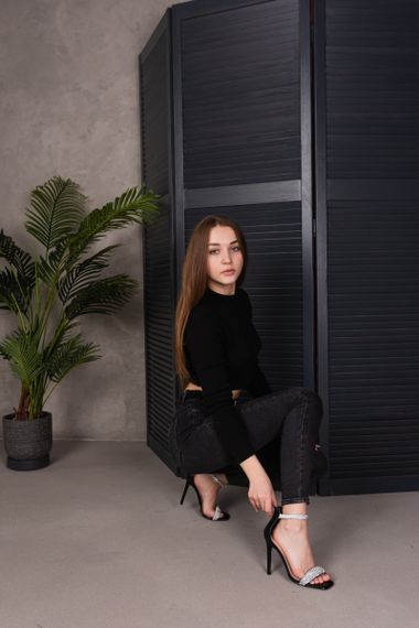 Женские босоножки Fashion Frida 3959 40 размер 25,5 см Черный | Зображення 9