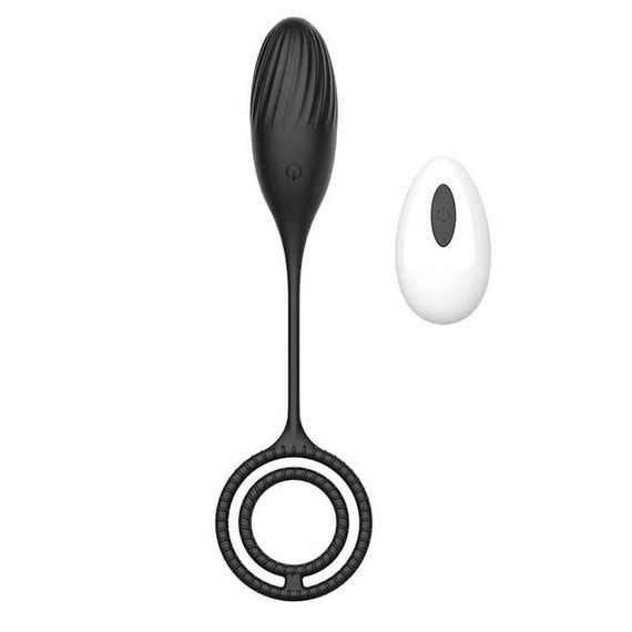 Вибратор Kinky 3 в 1: эрекционное кольцо с массажером простаты, вибратор для пар, виброяйцо | Зображення 3