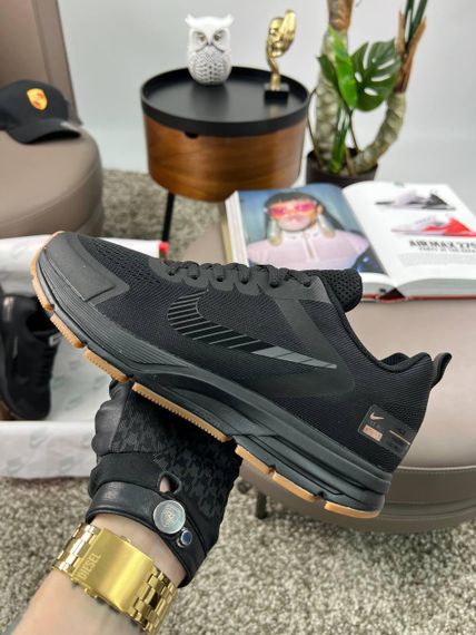 Чоловічі кросівки Zoom Structure 17x All Black Orange (текстиль) весна / літо / осінь 45 28,5 | Зображення 3