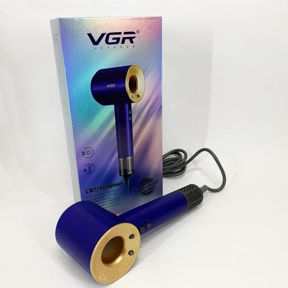 Удобный фен для укладки волос VGR V-445, Фен для объемной укладки разных типов волос JW-26 | Зображення 8
