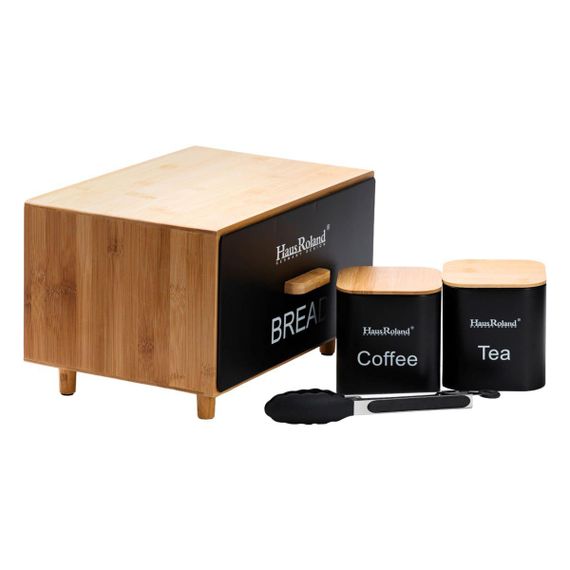 Кухонний набір для зберігання продуктів чорний HP33534B | Зображення 2