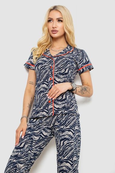 Пижама женская, цвет синий, 243R19011 | Зображення 1