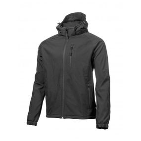 Куртка Hoegert DITTER HT5K260-XL з капюшоном SoftShell 96% поліестер, 4% еластан чорна, XL (54)